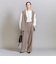 【WEB限定 Wardrobe DAILY MINIMAL】ダブルクロス タックワイドストレートパンツ -ウォッシャブル-