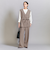 【WEB限定 Wardrobe DAILY MINIMAL】ダブルクロス タックワイドストレートパンツ -ウォッシャブル-
