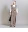 【WEB限定 Wardrobe DAILY MINIMAL】ダブルクロス タックワイドストレートパンツ -ウォッシャブル-
