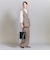 【WEB限定 Wardrobe DAILY MINIMAL】ダブルクロス タックワイドストレートパンツ -ウォッシャブル-