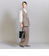 【WEB限定 Wardrobe DAILY MINIMAL】ダブルクロス タックワイドストレートパンツ -ウォッシャブル-