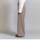 【WEB限定 Wardrobe DAILY MINIMAL】ダブルクロス タックワイドストレートパンツ -ウォッシャブル-