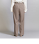 【WEB限定 Wardrobe DAILY MINIMAL】ダブルクロス タックワイドストレートパンツ -ウォッシャブル-
