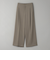 【WEB限定 Wardrobe DAILY MINIMAL】ダブルクロス タックワイドストレートパンツ -ウォッシャブル-