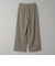 【WEB限定 Wardrobe DAILY MINIMAL】ダブルクロス タックワイドストレートパンツ -ウォッシャブル-