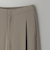 【WEB限定 Wardrobe DAILY MINIMAL】ダブルクロス タックワイドストレートパンツ -ウォッシャブル-