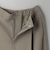 【WEB限定 Wardrobe DAILY MINIMAL】ダブルクロス タックワイドストレートパンツ -ウォッシャブル-