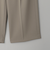 【WEB限定 Wardrobe DAILY MINIMAL】ダブルクロス タックワイドストレートパンツ -ウォッシャブル-