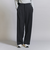 【WEB限定 Wardrobe DAILY MINIMAL】ダブルクロス タックワイドストレートパンツ -ウォッシャブル-