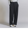 【WEB限定 Wardrobe DAILY MINIMAL】ダブルクロス タックワイドストレートパンツ -ウォッシャブル-