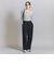 【WEB限定 Wardrobe DAILY MINIMAL】ダブルクロス タックワイドストレートパンツ -ウォッシャブル-