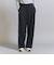 【WEB限定 Wardrobe DAILY MINIMAL】ダブルクロス タックワイドストレートパンツ -ウォッシャブル-