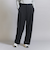 【WEB限定 Wardrobe DAILY MINIMAL】ダブルクロス タックワイドストレートパンツ -ウォッシャブル-