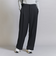 【WEB限定 Wardrobe DAILY MINIMAL】ダブルクロス タックワイドストレートパンツ -ウォッシャブル-