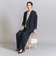 【WEB限定 Wardrobe DAILY MINIMAL】ダブルクロス タックワイドストレートパンツ -ウォッシャブル-
