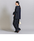 【WEB限定 Wardrobe DAILY MINIMAL】ダブルクロス タックワイドストレートパンツ -ウォッシャブル-
