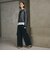 【WEB限定 Wardrobe DAILY MINIMAL】ダブルクロス タックワイドストレートパンツ ウォッシャブル
