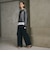 【WEB限定 Wardrobe DAILY MINIMAL】ダブルクロス タックワイドストレートパンツ ウォッシャブル