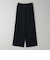 【WEB限定 Wardrobe DAILY MINIMAL】ダブルクロス タックワイドストレートパンツ -ウォッシャブル-