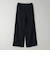 【WEB限定 Wardrobe DAILY MINIMAL】ダブルクロス タックワイドストレートパンツ -ウォッシャブル-