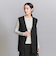 【WEB限定 Wardrobe DAILY MINIMAL】ダブルクロス リボンベルトジレ -ウォッシャブル-