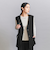 【WEB限定 Wardrobe DAILY MINIMAL】ダブルクロス リボンベルトジレ ウォッシャブル