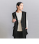 【WEB限定 Wardrobe DAILY MINIMAL】ダブルクロス リボンベルトジレ ウォッシャブル
