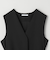 【WEB限定 Wardrobe DAILY MINIMAL】ダブルクロス リボンベルトジレ ウォッシャブル