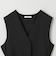 【WEB限定 Wardrobe DAILY MINIMAL】ダブルクロス リボンベルトジレ ウォッシャブル