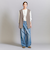 【WEB限定 Wardrobe DAILY MINIMAL】ダブルクロス リボンベルトジレ -ウォッシャブル-