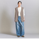 【WEB限定 Wardrobe DAILY MINIMAL】ダブルクロス リボンベルトジレ -ウォッシャブル-