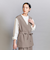 【WEB限定 Wardrobe DAILY MINIMAL】ダブルクロス リボンベルトジレ ウォッシャブル
