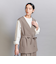 【WEB限定 Wardrobe DAILY MINIMAL】ダブルクロス リボンベルトジレ ウォッシャブル