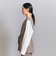 【WEB限定 Wardrobe DAILY MINIMAL】ダブルクロス リボンベルトジレ -ウォッシャブル-