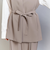 【WEB限定 Wardrobe DAILY MINIMAL】ダブルクロス リボンベルトジレ ウォッシャブル