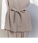 【WEB限定 Wardrobe DAILY MINIMAL】ダブルクロス リボンベルトジレ ウォッシャブル