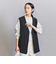 【WEB限定 Wardrobe DAILY MINIMAL】ダブルクロス リボンベルトジレ ウォッシャブル