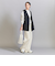 【WEB限定 Wardrobe DAILY MINIMAL】ダブルクロス リボンベルトジレ ウォッシャブル