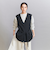 【WEB限定 Wardrobe DAILY MINIMAL】ダブルクロス リボンベルトジレ ウォッシャブル
