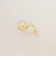 メタルリボン×パールモチーフ ピアス