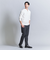 【WEB限定 WARDROBE SMART】クリア ガスコットン ヘンリーネック カットソー【抗菌・防臭】