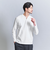 【WEB限定 WARDROBE SMART】クリア ガスコットン ヘンリーネック カットソー【抗菌・防臭】