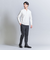 【WEB限定 WARDROBE SMART】クリア ガスコットン ヘンリーネック カットソー【抗菌・防臭】