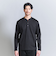 【WEB限定 WARDROBE SMART】クリア ガスコットン ヘンリーネック カットソー【抗菌・防臭】