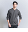【WEB限定 WARDROBE SMART】クリア ガスコットン ヘンリーネック カットソー【抗菌・防臭】