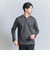 【WEB限定 WARDROBE SMART】クリア ガスコットン ヘンリーネック カットソー【抗菌・防臭】