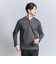 【WEB限定 WARDROBE SMART】クリア ガスコットン ヘンリーネック カットソー【抗菌・防臭】