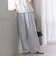 コットンナイロン ワイドタックパンツ -ウォッシャブル-