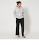 タックゴム ワイドストレート パンツ