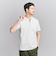 【WEB限定 WARDROBE SMART】クリア  ガスコットン ヘンリーネック カットソー【抗菌・防臭】